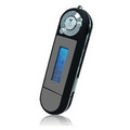 iBank(R)MP3Player w/4GB Memory/Voice Recorder/FM Radio/USB Drive-Blk/Silver